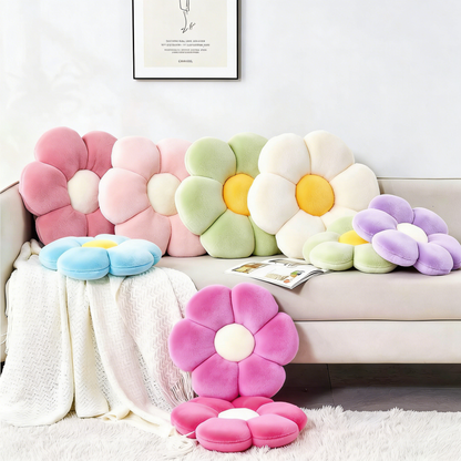 Flower Shaped Plush Floor Pillow Cushion for Home Decor