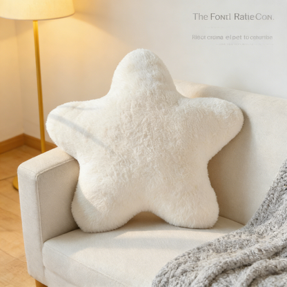 Star Shaped Plush Throw Pillow for Home Decor